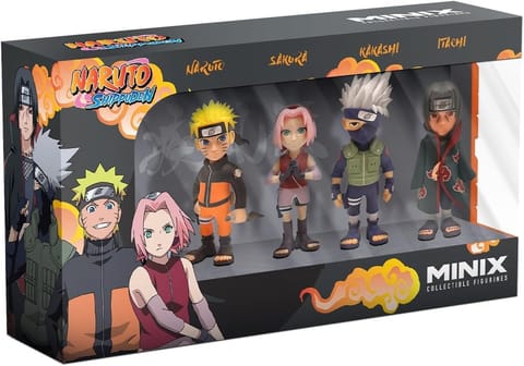 Set of 4 Naruto Shippuden Minix 7cm figures at Wasserman.eu