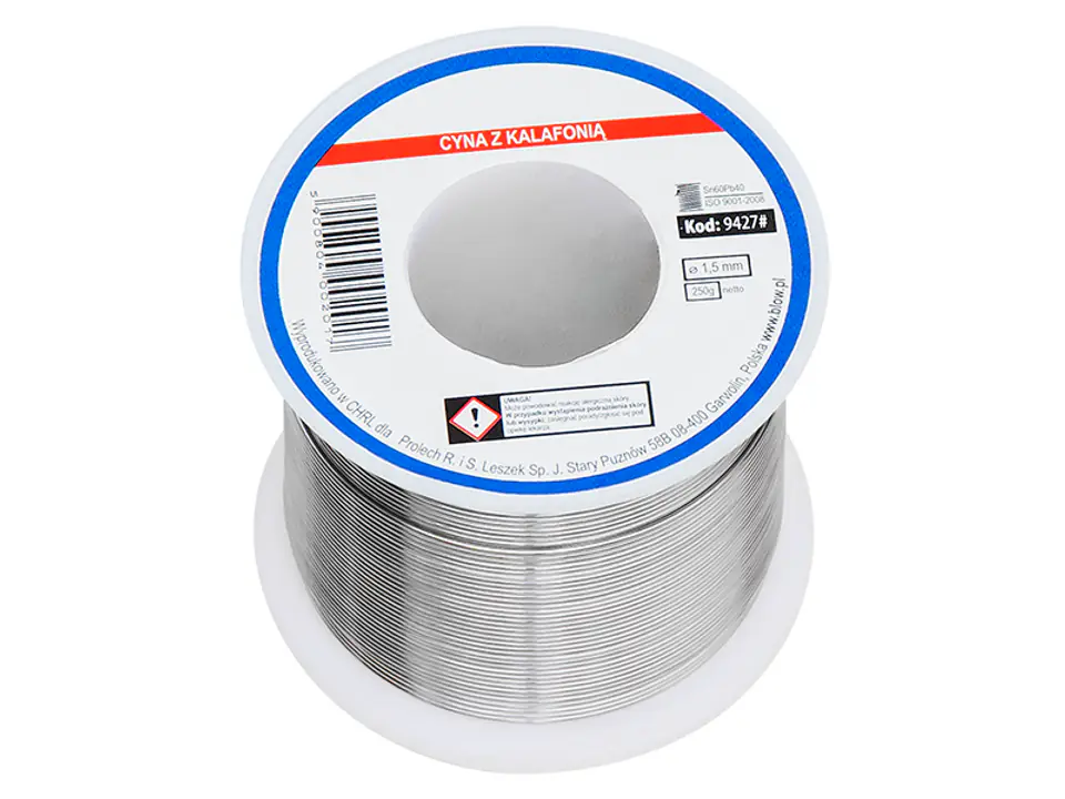 Cyna 1,50/250g Sn60Pb40 w sklepie Wasserman.eu