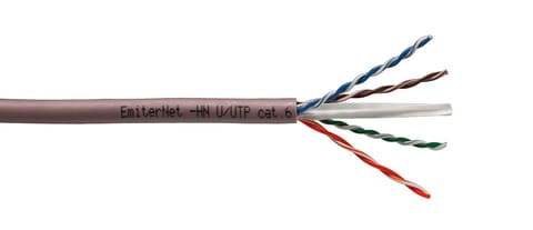 ⁨Kabel Emiter Net U/UTP kat.6 450MHz B2ca LS0H, drut 4x2x23AWG⁩ w sklepie Wasserman.eu