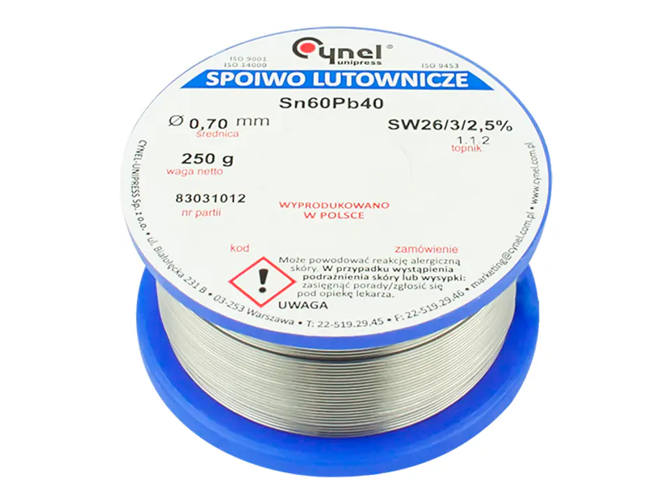 9411# Cyna 0,70/250g/spoiwo lc60-sw26 cynel w sklepie Wasserman.eu