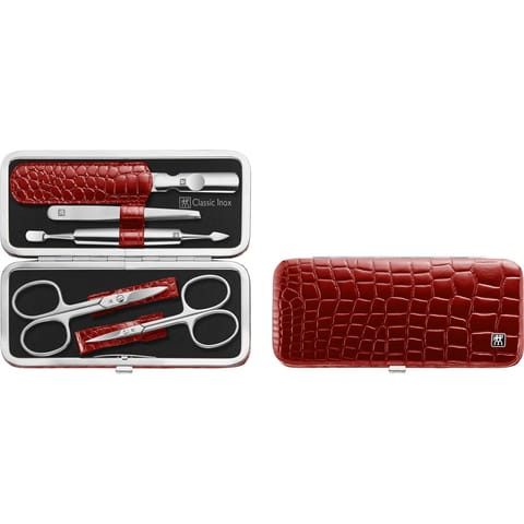 ⁨Manicure set Zwilling Classic Inox red case 5 pcs⁩ at Wasserman.eu