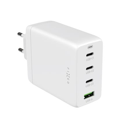 ⁨Naprawiono ładowarkę podróżną GaN 3xUSB-C/USB 100W | FIXCG100-3CU-WH⁩ w sklepie Wasserman.eu