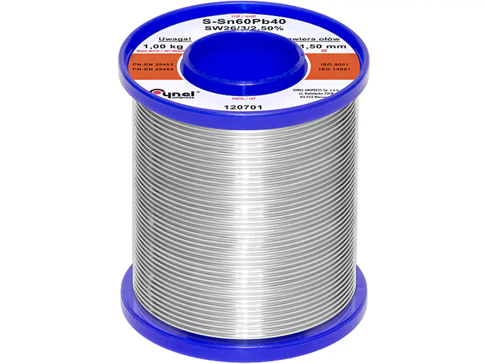 9408# Cyna 1,50/ 1kg/spoiwo lc60-sw26 w sklepie Wasserman.eu