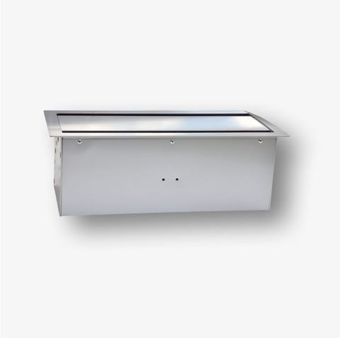 ⁨Countertop box 8M - tabletop box for mounting 22.5x45 mm (45x45 mm) standard sockets, double-sided tilting, silver metallic⁩ at Wasserman.eu