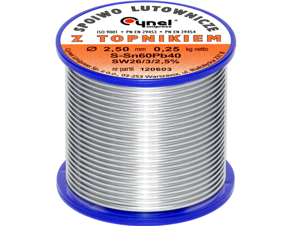 9645# Cyna 2,50/250g/spoiwo lc60-sw26 cynel w sklepie Wasserman.eu