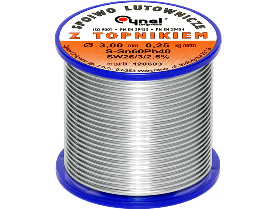 ⁨9650# Cyna 3,00/250g/spoiwo lc60-sw26 cynel⁩ w sklepie Wasserman.eu