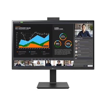 ⁨LG | 27BQ75QC-B | 27 " | IPS | 16:9 | 75 Hz | 5 ms | 2560 x 1440 pixels | 350 cd/m2⁩ at Wasserman.eu