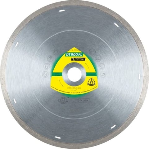 ⁨KLINGSPOR SOLID DIAMOND BLADE 200mm x 1.6mm x 30mm DT900FL SUPRA, GRES, SPECIAL, DRY, WET⁩ at Wasserman.eu