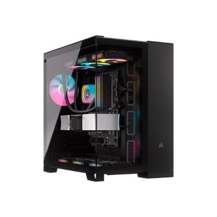 ⁨Corsair Dual Chamber PC Case | 6500X | Black/Obsidian Aluminum | Mid-Tower | Power supply included No | ATX⁩ at Wasserman.eu