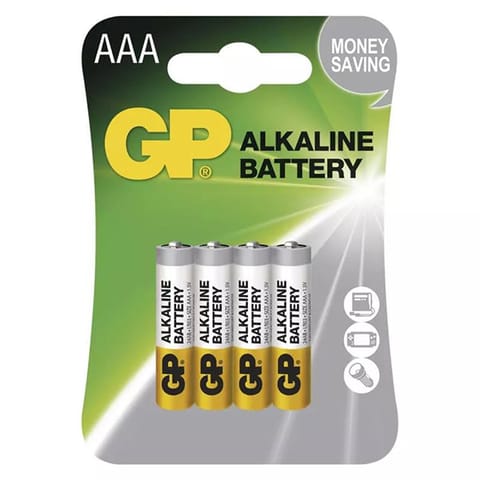 ⁨Bateria alkaliczna, AAA (LR03), AAA, 1.5V, GP, blistr, 4-pack, Alkaline⁩ w sklepie Wasserman.eu