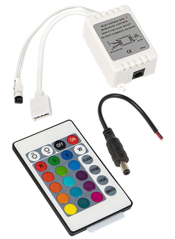 ⁨RGB LED strip driver 24-KEY pil. IR HQ⁩ at Wasserman.eu