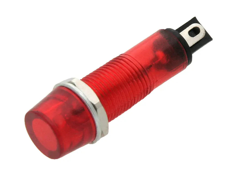 ⁨2519# Kontrolka neonowa 6mm (czerwona) 230v⁩ w sklepie Wasserman.eu