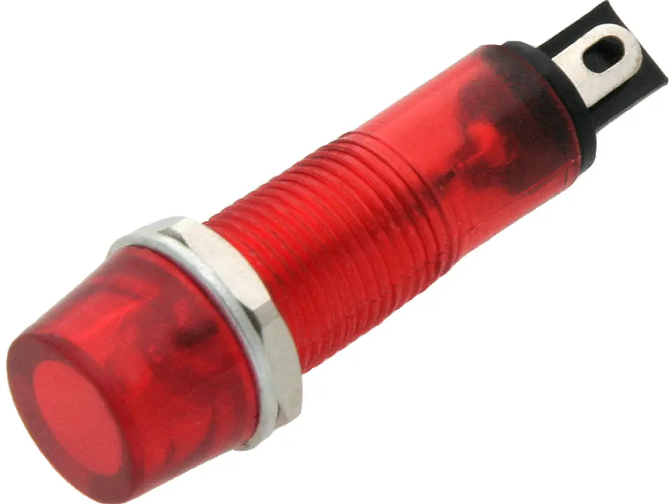 ⁨0651# Kontrolka neonowa 9mm (czerwona) 230v⁩ w sklepie Wasserman.eu