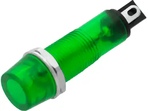 ⁨0653# Kontrolka neonowa 9mm (zielona) 230v⁩ w sklepie Wasserman.eu