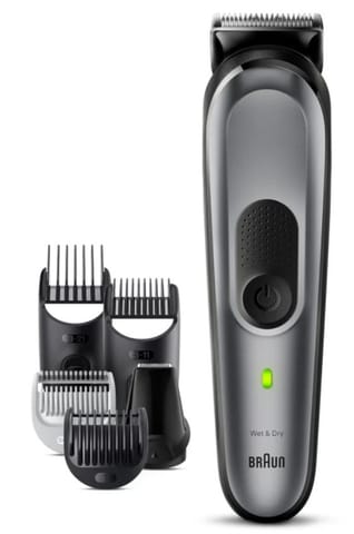 ⁨Braun | All-in-one Trimmer | MGK7420 | Cordless | Number of length steps 13 | Black/Grey⁩ at Wasserman.eu