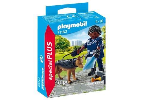 ⁨Figurka Special Plus 71162 Policjant z psem tropiącym⁩ w sklepie Wasserman.eu