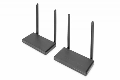 ⁨Przedłużacz/Extender KVM HDMI+USB bezprzewodowy 200m 1080p FHD 60Hz (zestaw)⁩ w sklepie Wasserman.eu