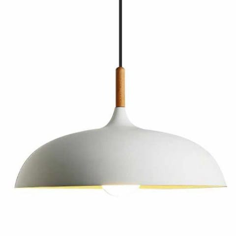 ⁨Pendant lamp SAUCER white 45 cm (black-amber color)⁩ at Wasserman.eu