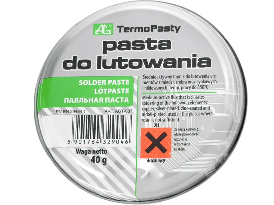 ⁨1087# Pasta lutownicza  40g ag⁩ w sklepie Wasserman.eu