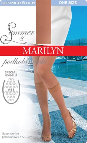 ⁨PODKOLANÓWKI MARILYN SUMMER 8 ABS (kolor tabaco, rozmiar uniwersalny)⁩ w sklepie Wasserman.eu