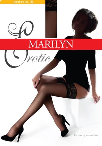 ⁨POŃCZOCHY MARILYN EROTIC 15 (kolor ecri, rozmiar 1/2)⁩ w sklepie Wasserman.eu
