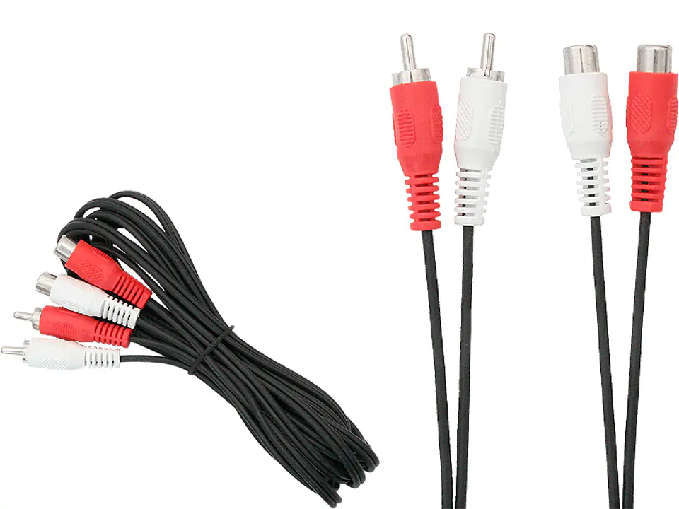0476# Przedłużacz rca: 2xwtyk/2xgniazdo 3m w sklepie Wasserman.eu