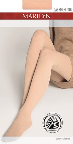 ⁨RAJSTOPY MARILYN CASHMERE D09 (kolor sand, rozmiar 1/2)⁩ w sklepie Wasserman.eu