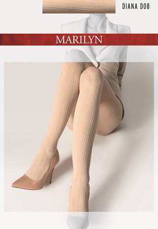 ⁨RAJSTOPY MARILYN DIANA D08 (kolor black, rozmiar 1/2)⁩ w sklepie Wasserman.eu