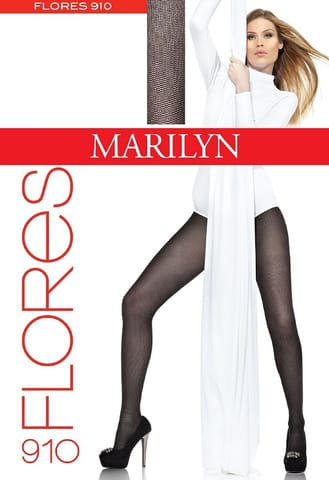 ⁨RAJSTOPY MARILYN FLORES 910 20 (kolor szary, rozmiar 1/2)⁩ w sklepie Wasserman.eu