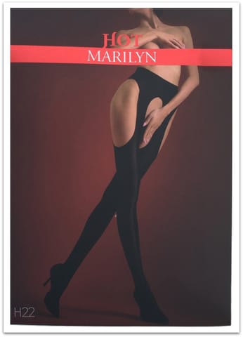 ⁨RAJSTOPY MARILYN HOT H22 (kolor black, rozmiar 1/2)⁩ w sklepie Wasserman.eu