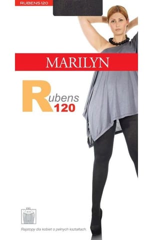 ⁨RAJSTOPY MARILYN RUBENS 120 (kolor Nero, rozmiar 1/2)⁩ w sklepie Wasserman.eu