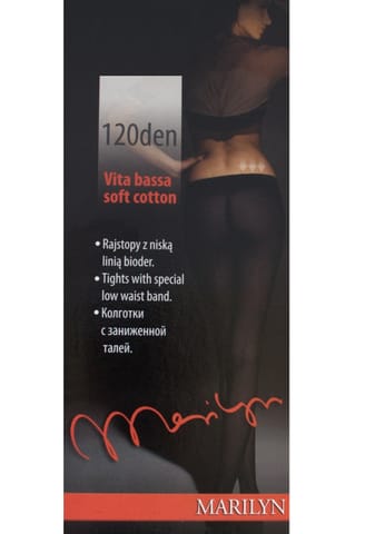 ⁨RAJSTOPY MARILYN SOFT 120 V B (kolor Nero, rozmiar 2)⁩ w sklepie Wasserman.eu