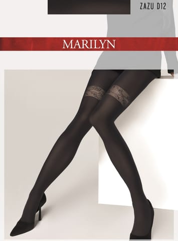⁨RAJSTOPY MARILYN ZAZU D12 (kolor black, rozmiar 5)⁩ w sklepie Wasserman.eu