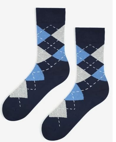 ⁨SKARPETY MARILYN MEN RHOMBUS (kolor blue-grey, rozmiar 41-45)⁩ w sklepie Wasserman.eu