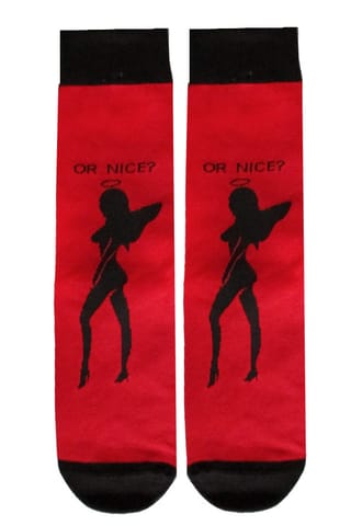 ⁨SKARPETY MARILYN MEN SANTA DIABLOS (kolor czerwony, rozmiar 41-45)⁩ w sklepie Wasserman.eu