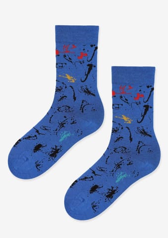 ⁨SKARPETY MARILYN MEN SPLASH BLUE (kolor niebieski, rozmiar 41-45)⁩ w sklepie Wasserman.eu