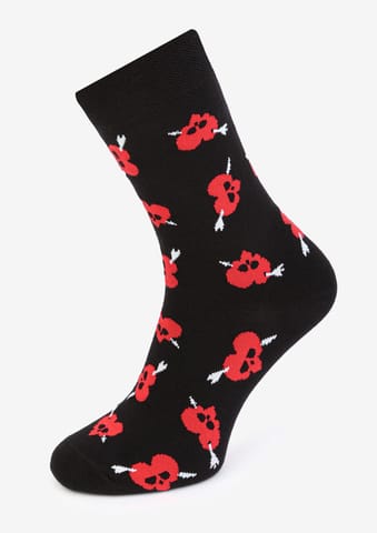 ⁨SKARPETY MARILYN MEN VALENTINE HEARTS (kolor czarny, rozmiar 41-45)⁩ w sklepie Wasserman.eu