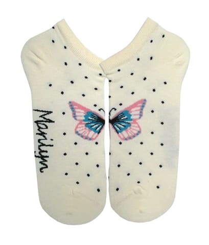 ⁨STOPKI DAMSKIE MARILYN BUTTERFLY (kolor kremowy, rozmiar 36-40)⁩ w sklepie Wasserman.eu