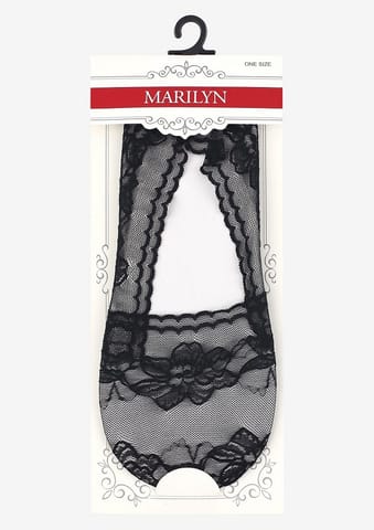 ⁨STOPKI MARILYN DAMSKIE LACE Z32 (kolor black, rozmiar uniwersalny)⁩ w sklepie Wasserman.eu