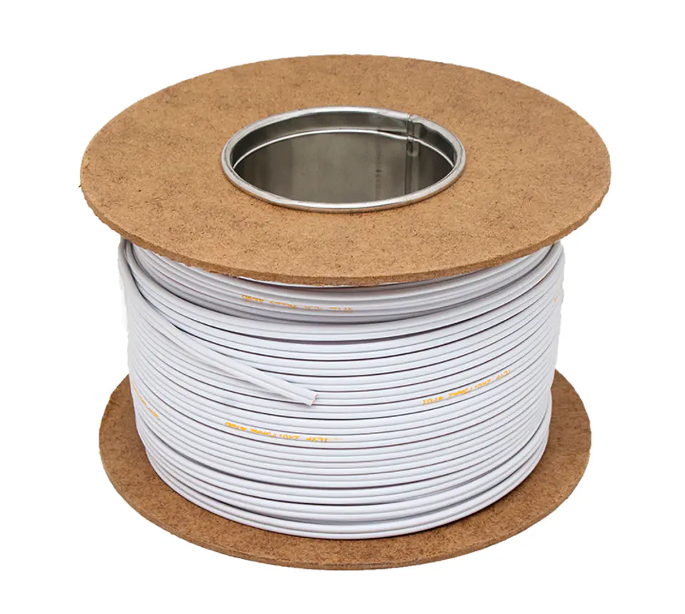 ⁨Przewód SMYp 2 x 0.50 biały⁩ w sklepie Wasserman.eu