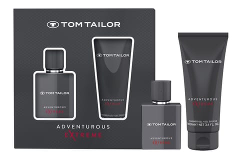 ⁨TOM TAILOR Adventurous Extreme Zestaw prezentowy męski (woda toaletowa 30 ml + żel pod prysznic 100 ml)⁩ w sklepie Wasserman.eu