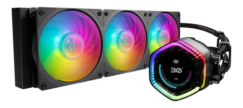 ⁨Cooler Master MasterLiquid 360 ION Processor All-in-one liquid cooler 12 cm Black 1 pc(s)⁩ at Wasserman.eu