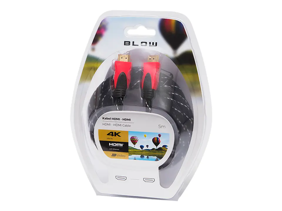 ⁨92-057# Przył.hdmi-hdmi red 5.0m proste⁩ w sklepie Wasserman.eu