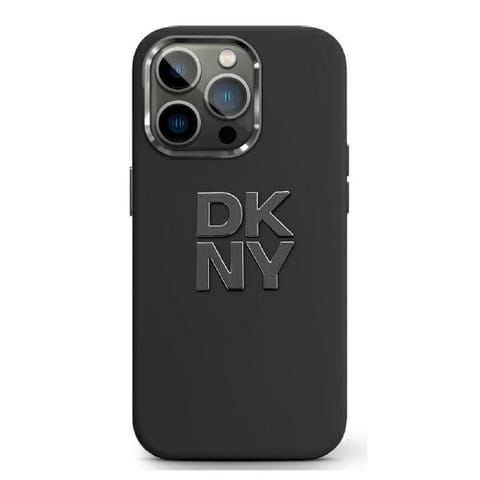 ⁨DKNY DKHCP16SSMCBSK iPhone 16 6.1"        czarny/black hardcase Liquid Silicone Metal Logo⁩ w sklepie Wasserman.eu