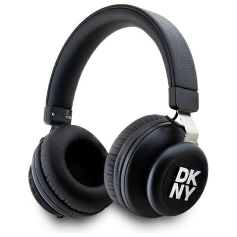 ⁨DKNY słuchawki nauszne Bluetooth         DKBHS6PUSLK czarny/black Metal Logo⁩ w sklepie Wasserman.eu