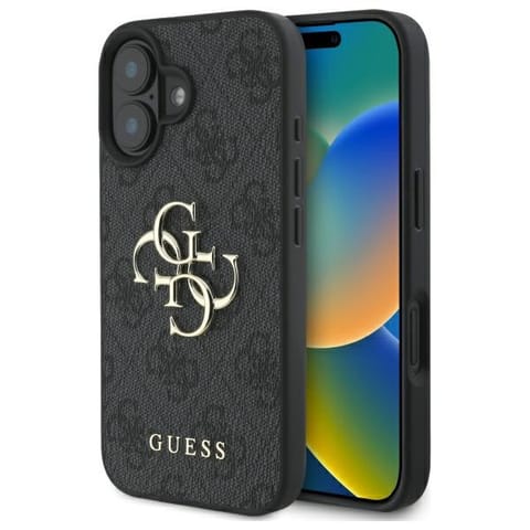 ⁨Guess GUHCP16M4GMGGR iPhone 16 Plus 6.7"  czarny/black hardcase 4G Big Logo⁩ w sklepie Wasserman.eu