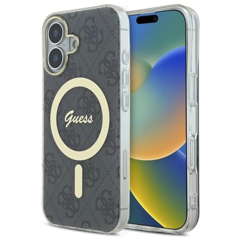 ⁨Guess GUHMP16MH4STK iPhone 16 Plus 6.7"   czarny/black hardcase IML 4G MagSafe⁩ w sklepie Wasserman.eu