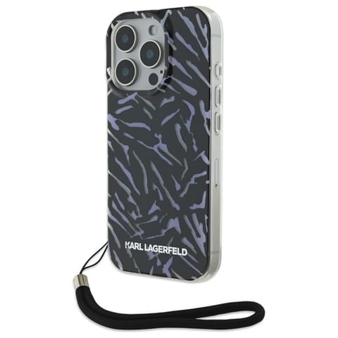 ⁨Karl Lagerfeld KLHCP16XHZBPKCCU iPhone 16 Pro Max 6.9" fioletowy/purple Zebra With Cord⁩ w sklepie Wasserman.eu