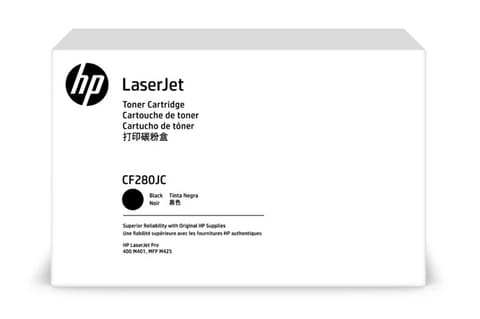 ⁨Oryginalny Toner Czarny HP LaserJet Pro 400 M401, M425 (80JC CF280JC), kompatybilne z CF280X⁩ w sklepie Wasserman.eu