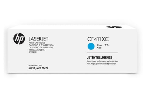 ⁨Toner HP 410X (CF411XC) niebieski 5000str korporacyjny M450/M452/M470/M477⁩ w sklepie Wasserman.eu